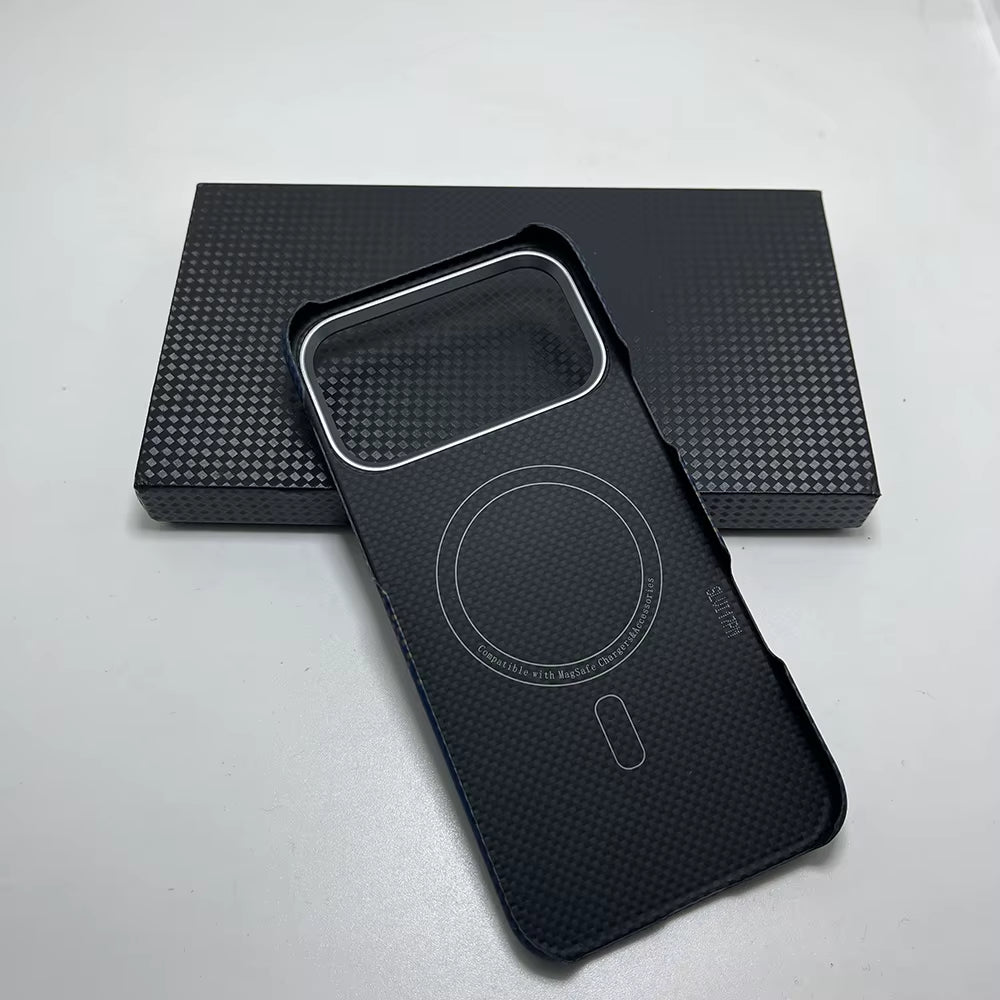 For Magsafe Magnetic for Iphone 17/16/15/13/14 Pro Max Case Real Carbon Fiber Cover for Iphone 17/16/15/13 Pro Mini Carbon Case