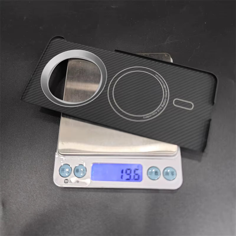 Magnetic Case for OPPO Find N5 Carbon Fiber Magsafe Cases Metal Ring Ultra-Thin Aramid Fiber Cover Phone Accessories